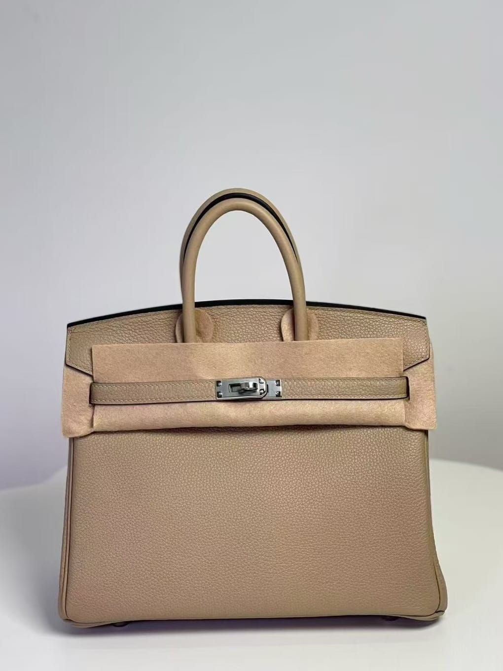 Hermès Birkin 25 Chai Togo Leather Handbag Palladium Hardware