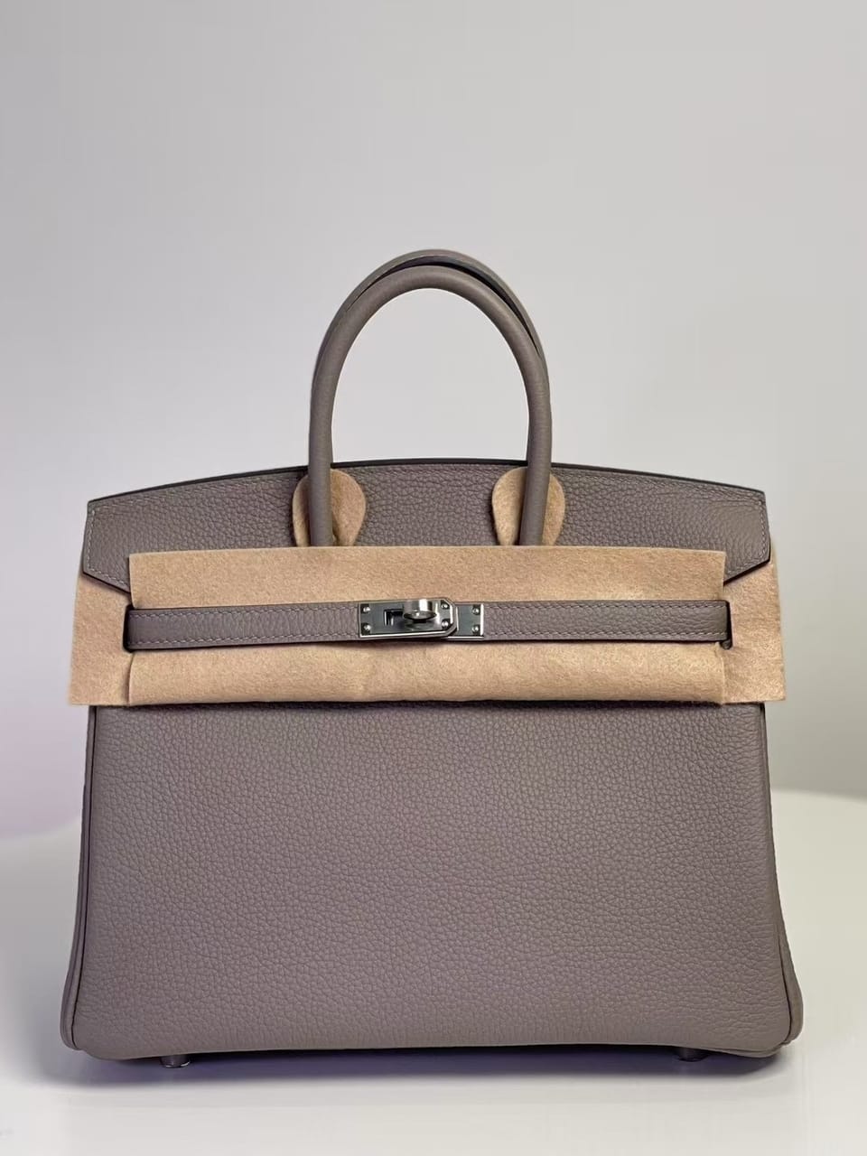 Hermès Birkin 25 Dove Grey Togo Leather Handbag Palladium Hardware