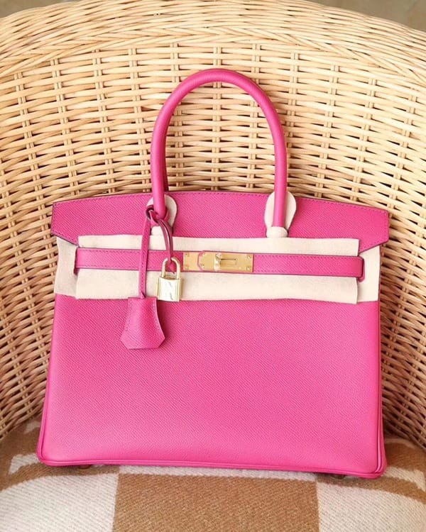 Hermès Birkin 30 Rose Tyrien Epsom Leather  Handbag Gold Hardware
